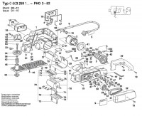 Bosch 0 603 259 141 PHO 3-82 Portable Planer 110 V / GB Spare Parts PHO3-82